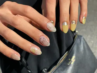 ロング カラー ヘアアレンジ キッズ ネイル マツエク・マツパ 福田 加奈のネイルデザイン