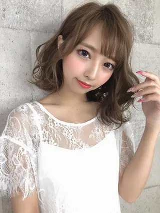 ミディアム カラー ルービック 奈良のヘアスタイル