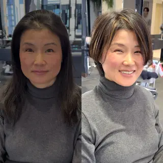 ショート カラー 西山 友哉のヘアスタイル