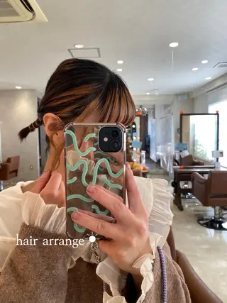 ヘアアレンジ spin hair桂 高宮彩花のヘアスタイル