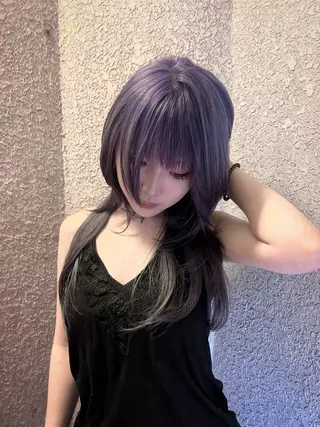 ロング AIRA/ブリーチ ‪/透明感カラーのヘアスタイル