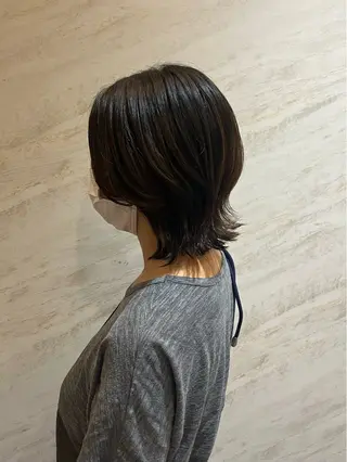 ミディアム 北野 未優香のヘアスタイル