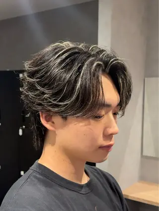 パーマ メンズ 浜野 泰斗のヘアスタイル