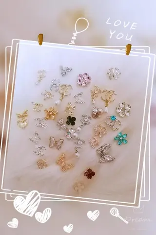 ネイル フィルイン、長さ出し 深爪矯正のネイルデザイン