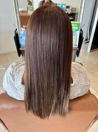 ロング カラー Cuthie所属・沖本 あやののヘアスタイル