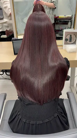 ロング カラー ヘアアレンジ 新宿.全国4位美髪師 taka髪質改善のヘアスタイル