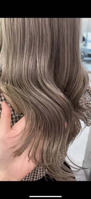 ロング カラー ブリーチなし ダブルカラー/ゆなのヘアスタイル