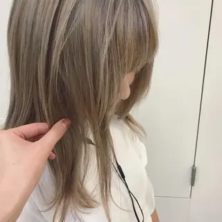 ロング ブームボックス所属・🐝ハイトーンカラー hachi🐝のヘアスタイル