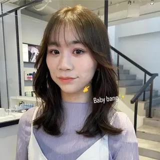 ミディアム レイヤーカット カノン🩷のヘアスタイル