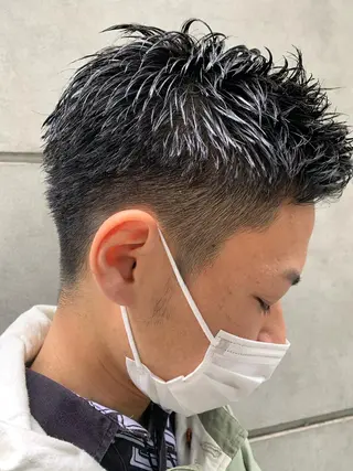 メンズ Asti blanche所属・ブリーチなしWカラー /地毛風/小林凪沙のヘアスタイル