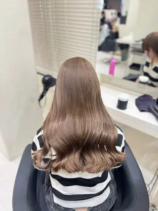ロング カラー 🤍韓国大人っぽ ベージュMAI🤍のヘアスタイル