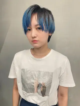 ショート カラー 過ごしやすい美容室 でありたいのヘアスタイル