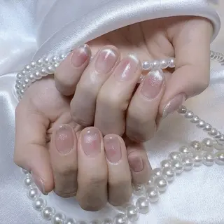 ネイル RAFFINE 月🦋🩵のネイルデザイン