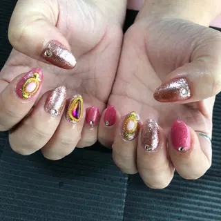 ミディアム ネイル 《LB》ラブリエ Nail&eyeのマツエク・マツパデザイン