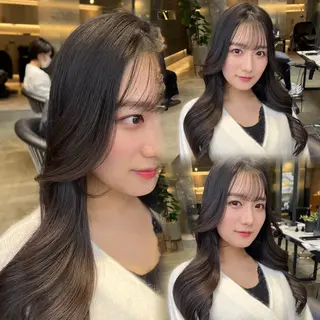 ロング カラー ANFINI所属・さくら/ カラー/縮毛矯正のヘアスタイル