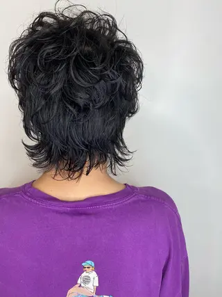 ミディアム パーマ Avalon所属・Hiroshi ヒロシのヘアスタイル