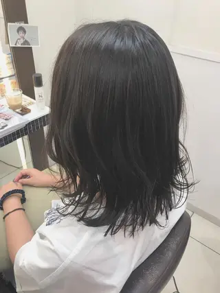 ミディアム カラー 馴染ませNo.1🧃 エクステ・アレンジのヘアスタイル
