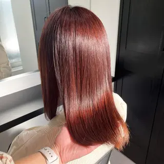ミディアム カラー サロウィン浦和所属・愛されヘア/ 暖色カラー/まいこのヘアスタイル