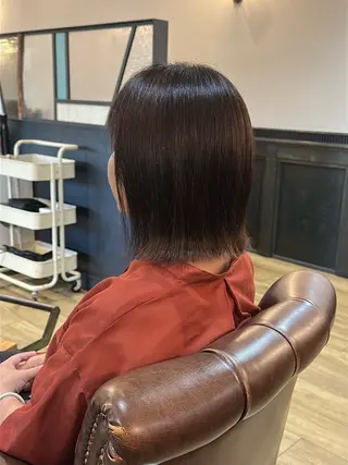 ミディアム ツヤ感/透明感カラー /蟹江/harunaのヘアスタイル