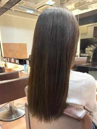 ロング カラー 透け感カラー🌿 小島 りなのヘアスタイル