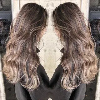 ロング カラー パーマ ヘアアレンジ メンズ キッズ ネイル マツエク・マツパ アイブロウ 韓国風×透明感カラー 髪質改善オタベシンヤのヘアスタイル