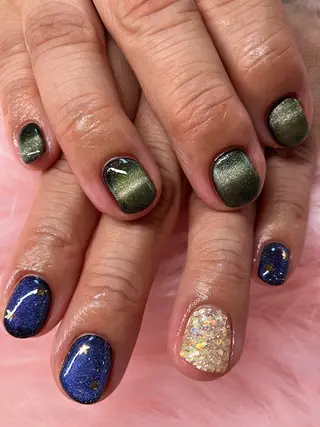 ネイル rukianail 新里のネイルデザイン