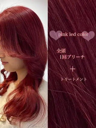 セミロング 亀山 由里菜のヘアスタイル