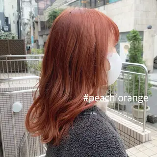 ミディアム カラー ヘアアレンジ 🍒暖色✖️レイヤー ／Haruna🍒のヘアスタイル