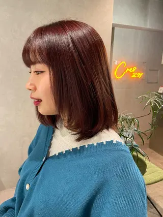 ミディアム カラー ナチュラル透明感🌱 小山美樹子のヘアスタイル