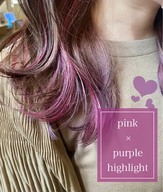 セミロング カラー WADA SAKIのヘアスタイル