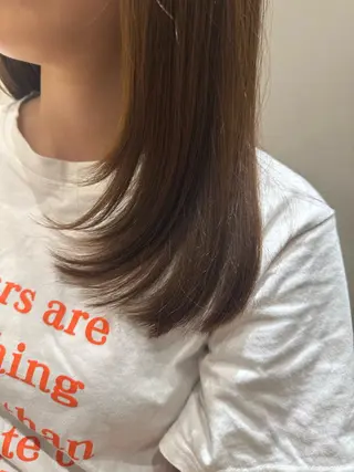 セミロング 黒島優香🦋 /縮毛矯正/髪質改善のヘアスタイル