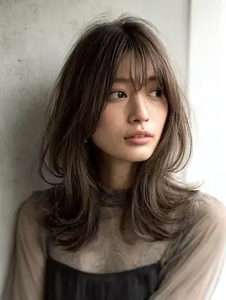 セミロング 生艶髪＆レイヤー🔔 渋谷お薦めNo.1✨のヘアスタイル