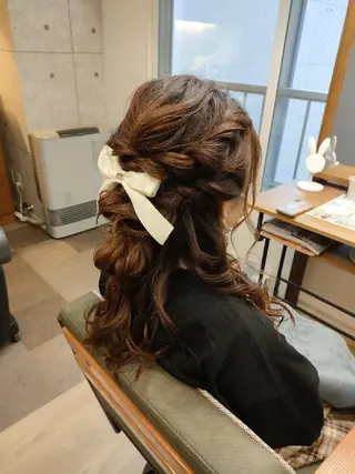 ミディアム ヘアアレンジ HempBeauty 浅野アサミのヘアスタイル