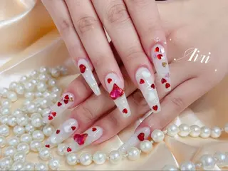 ネイル ネイルサロンAiri 長さ出し·シンプルのネイルデザイン