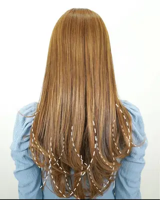 ロング カラー 松本平太郎美容室大宮店所属・もりたみかこ 美容師お休み中のヘアスタイル