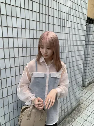 ロング カラー 透明感カラー特化/ 顔まわり特化/辻部のヘアスタイル