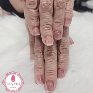 ネイル 💙🤍Tiary M🤍💙のネイルデザイン