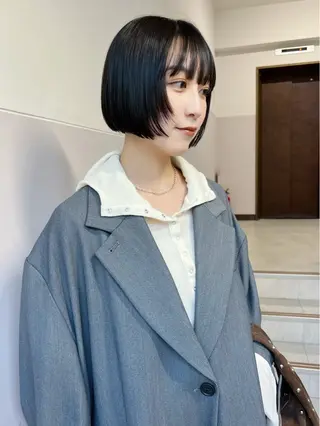 ショート パーマ 樫原裕二 /柔らかいカラーのヘアスタイル