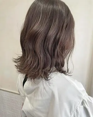 ショート カラー sherry【シェリー】所属・miho 大国町 柔らかハイトーン💛のヘアスタイル