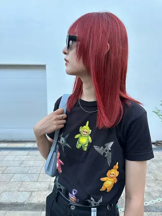 ミディアム カラー ボブ/似合わせカット /ニュアンスカラーのヘアスタイル