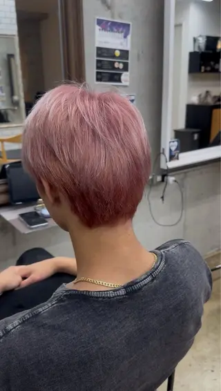 カラー メンズ 栗原 莉玖のヘアスタイル