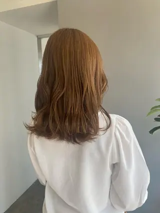 ミディアム カラー ヘアアレンジ ボブ /ニュアンス/ satomi🧸💖のヘアスタイル