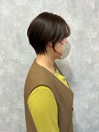 ショート C’LD hair  produce /シールドヘア所属・モテ髪/ボブ/ショー ト/アダチフウトのヘアスタイル