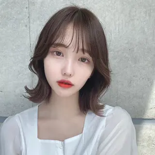 ロング カラー ヘアアレンジ 🩵色落ち可愛い 寒色カラー🩵のヘアスタイル