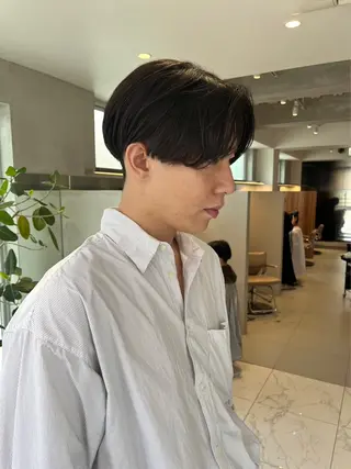 メンズ 透明感モテ艶髪カラー Gallicaイリサのヘアスタイル