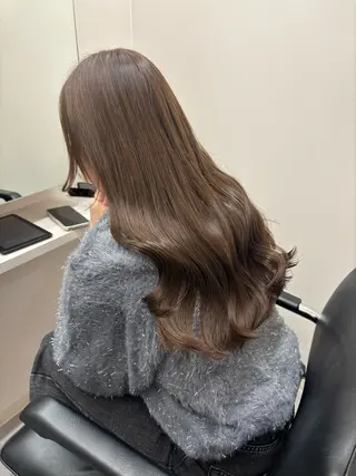 ロング と きのヘアスタイル