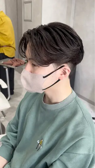 パーマ メンズ 毛流れ/メンズパーマ kanata/溝の口のヘアスタイル