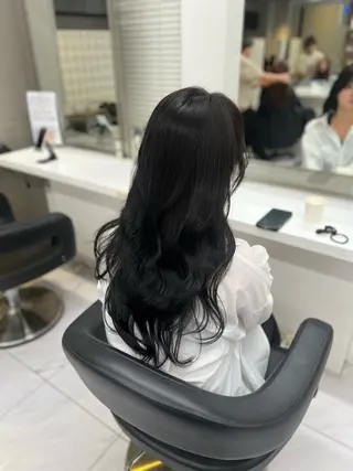 ロング カラー ヘアアレンジ 透明感×韓流ハイ トーン🫧RYUTAのヘアスタイル