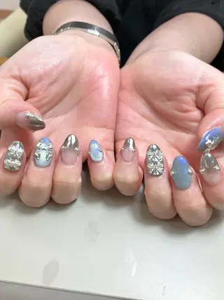 ネイル nail atelier  new moon所属・new moon 森のネイルデザイン
