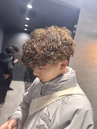 ショート カラー パーマ メンズ 【メンズサロン】 BLUCK 横浜のヘアスタイル